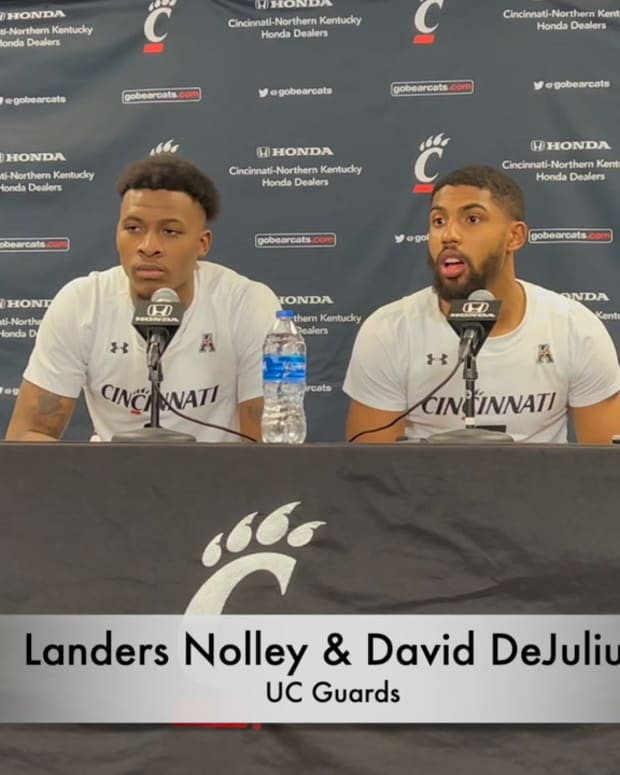 Landers Nolley, David DeJulius NJIT Postgame